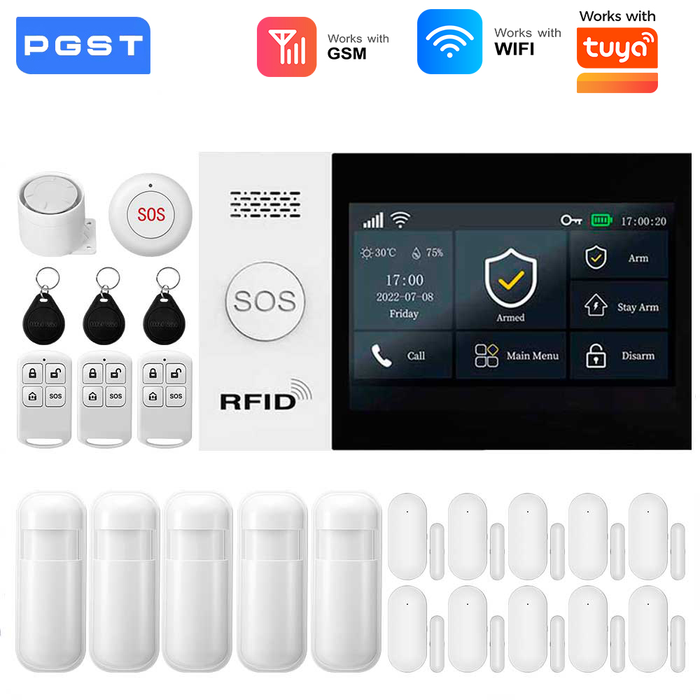 Smart Home Automation Kit - 2,4G WIFI Smart GSM Alarmsystem, kompatibel