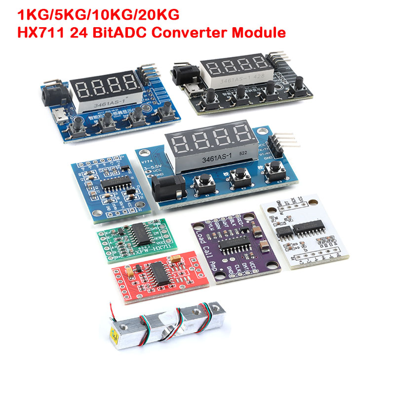 Sensor Kit Arduino - Wägezelle HX711 AD-Modul Gewichtssensor Digitale Anzeige