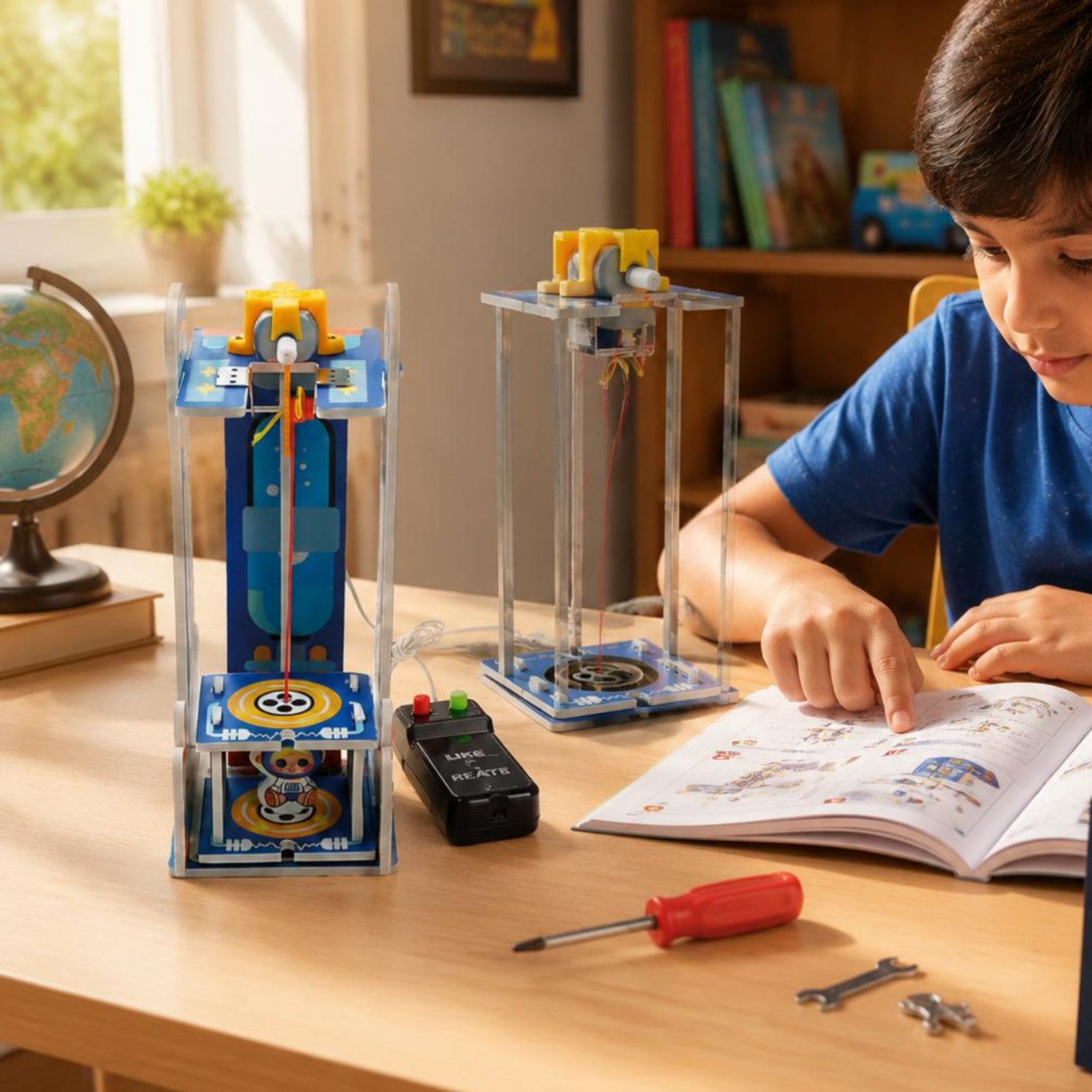DIY Holz-Aufzug-Spielzeugmodel – Stem Robotics Kit Bewertung und Preis