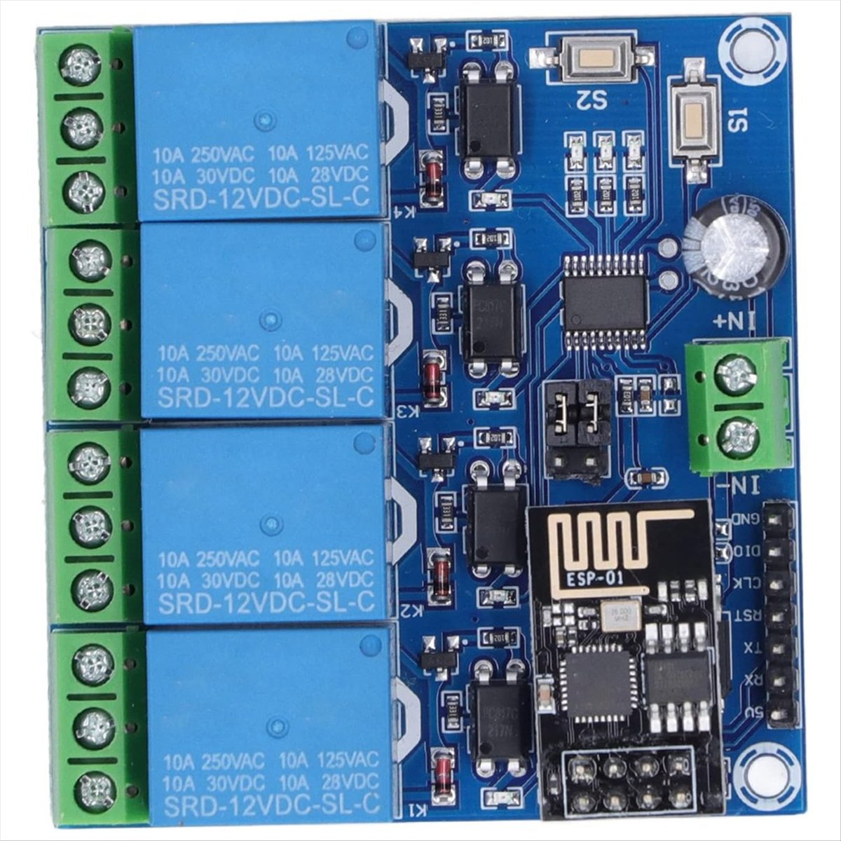 Super Sale 4-Kanal-WLAN-Funkre – Esp8266 Relay Module Bewertung und Preis