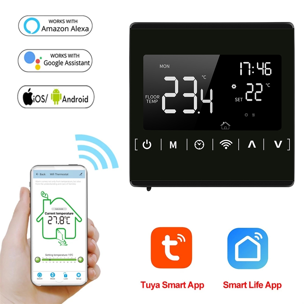 110V 220V Boden Erwärmung Zimm – Wifi Thermostat Bewertung und Preis